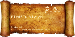 Pirót Vivien névjegykártya